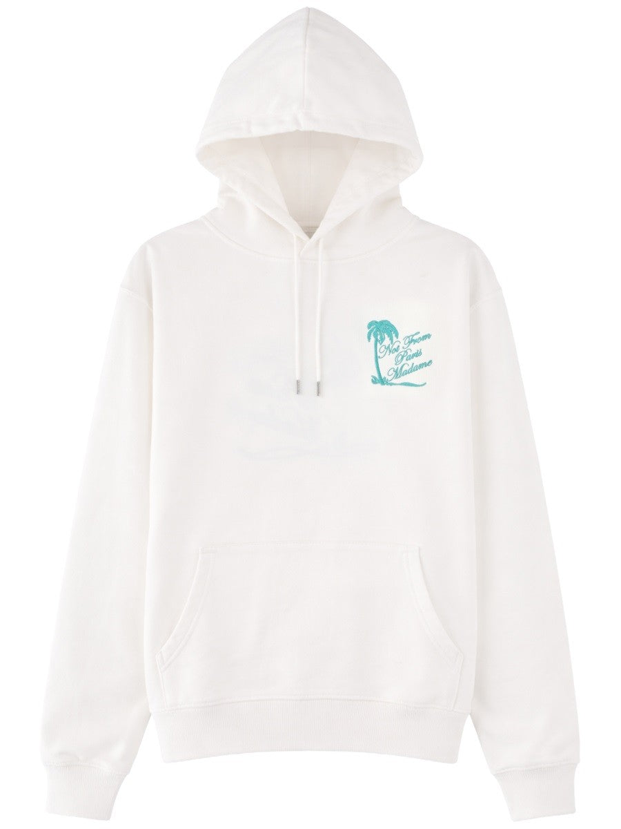 Drôle de Monsieur Men's Slogan Palmiers Sweatshirt White