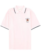 Drôle de Monsieur Men's Slogan Rose Polo Shirt Blue