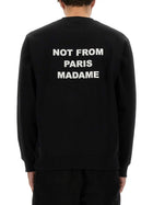 Drôle de Monsieur Men's Slogan Sweatshirt Black, view 4