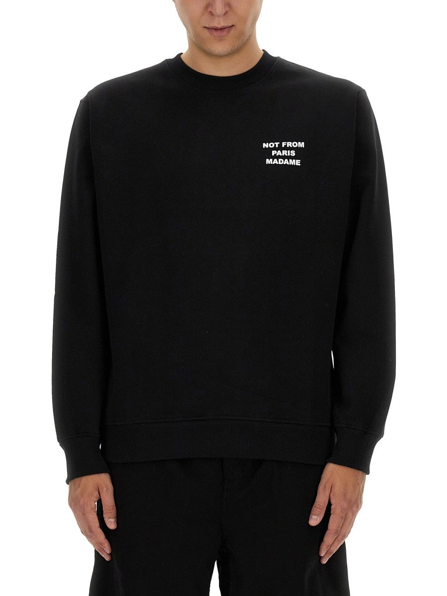 Drôle de Monsieur Men's Slogan Sweatshirt Black