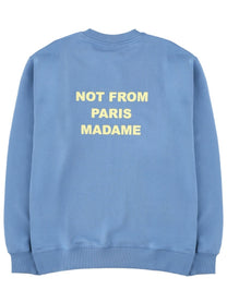 Drôle de Monsieur Men's Slogan Sweatshirt Blue