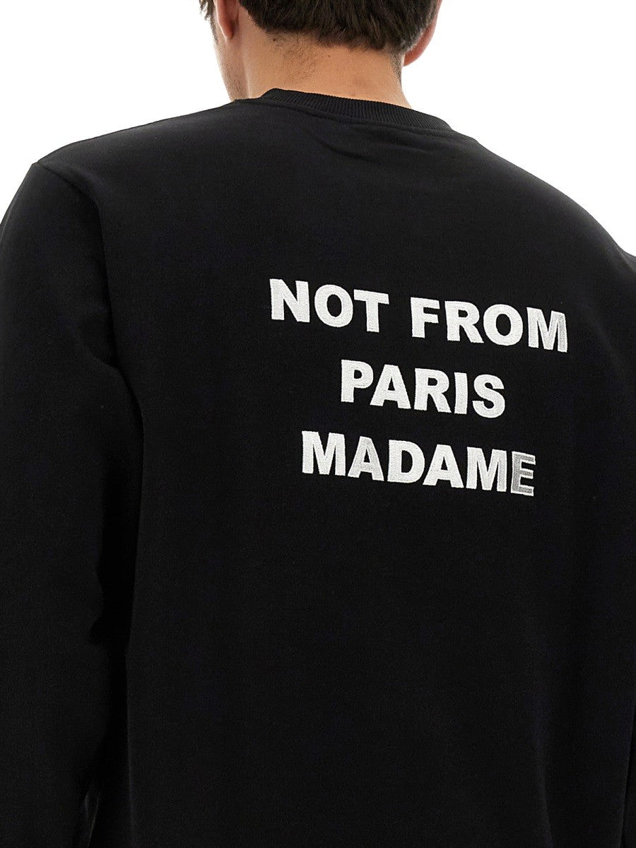 Drôle de Monsieur Men's Slogan Sweatshirt Black