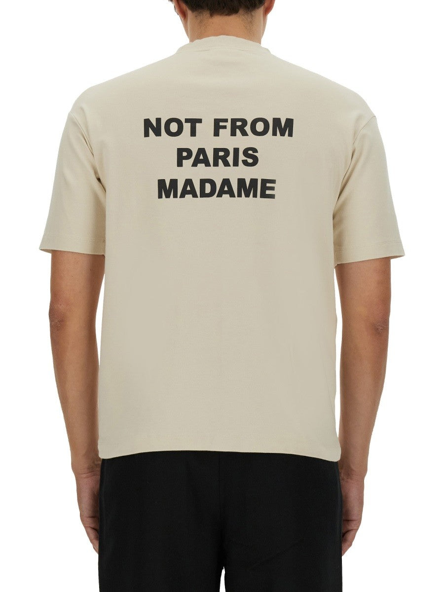 Drole De Monsieur Men's Slogan Shirt Beige Drole De Monsieur