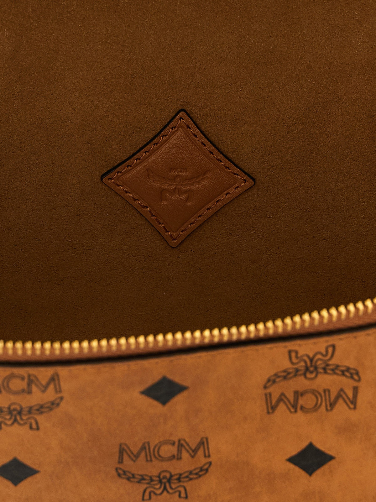 MCM Small Aren Vanity Case Crossbody Bag Brown