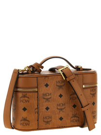 MCM Small Aren Vanity Case Crossbody Bag Brown