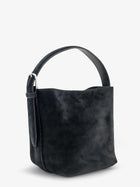 Toteme Women's Small Belted Suede Handbag Black, view 3