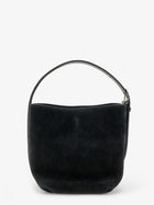 Toteme Women's Small Belted Suede Handbag Black, view 2