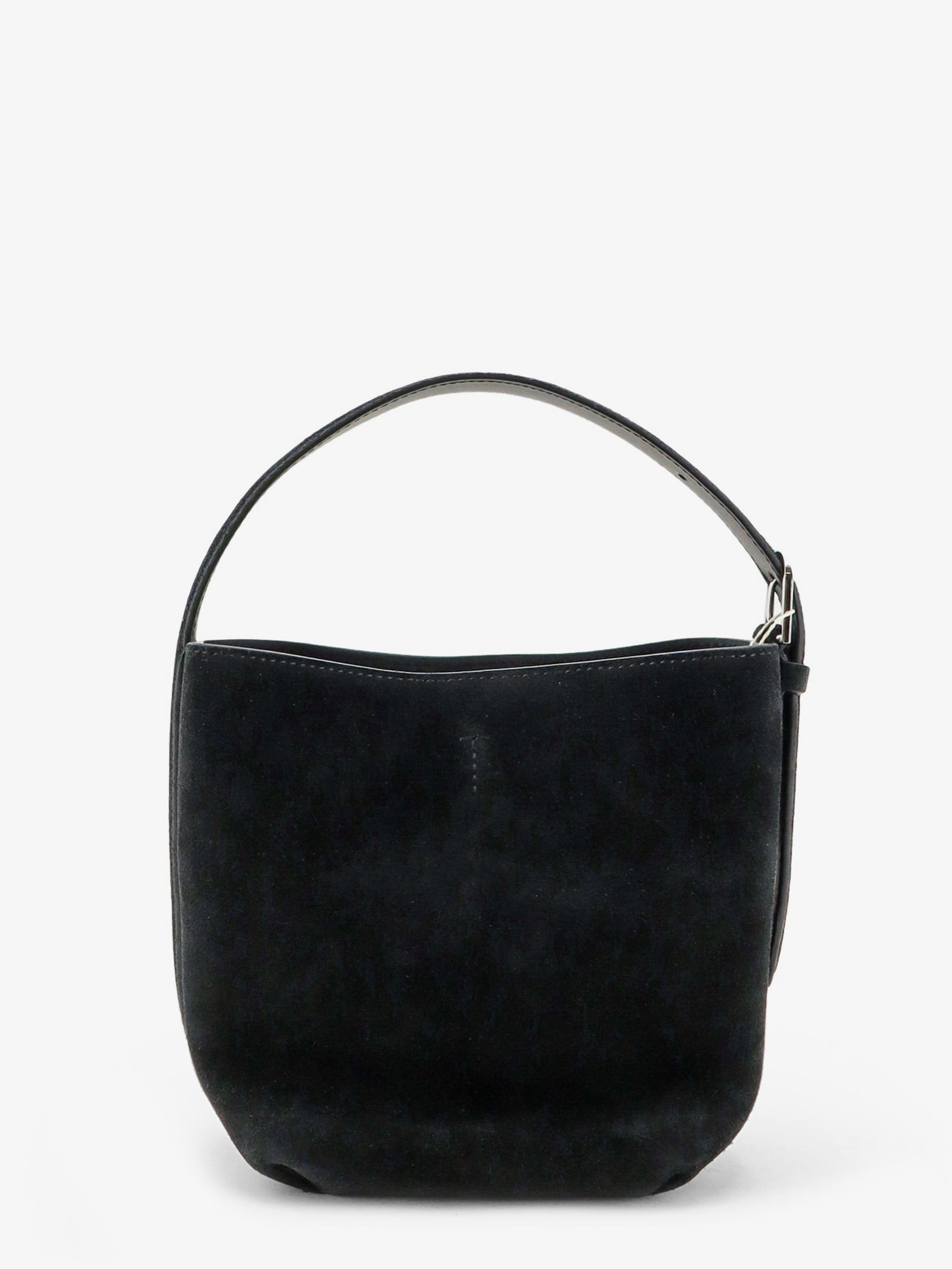 Toteme Women's Small Belted Suede Handbag Black