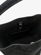 Toteme Women's Small Belted Suede Handbag Black, view 4