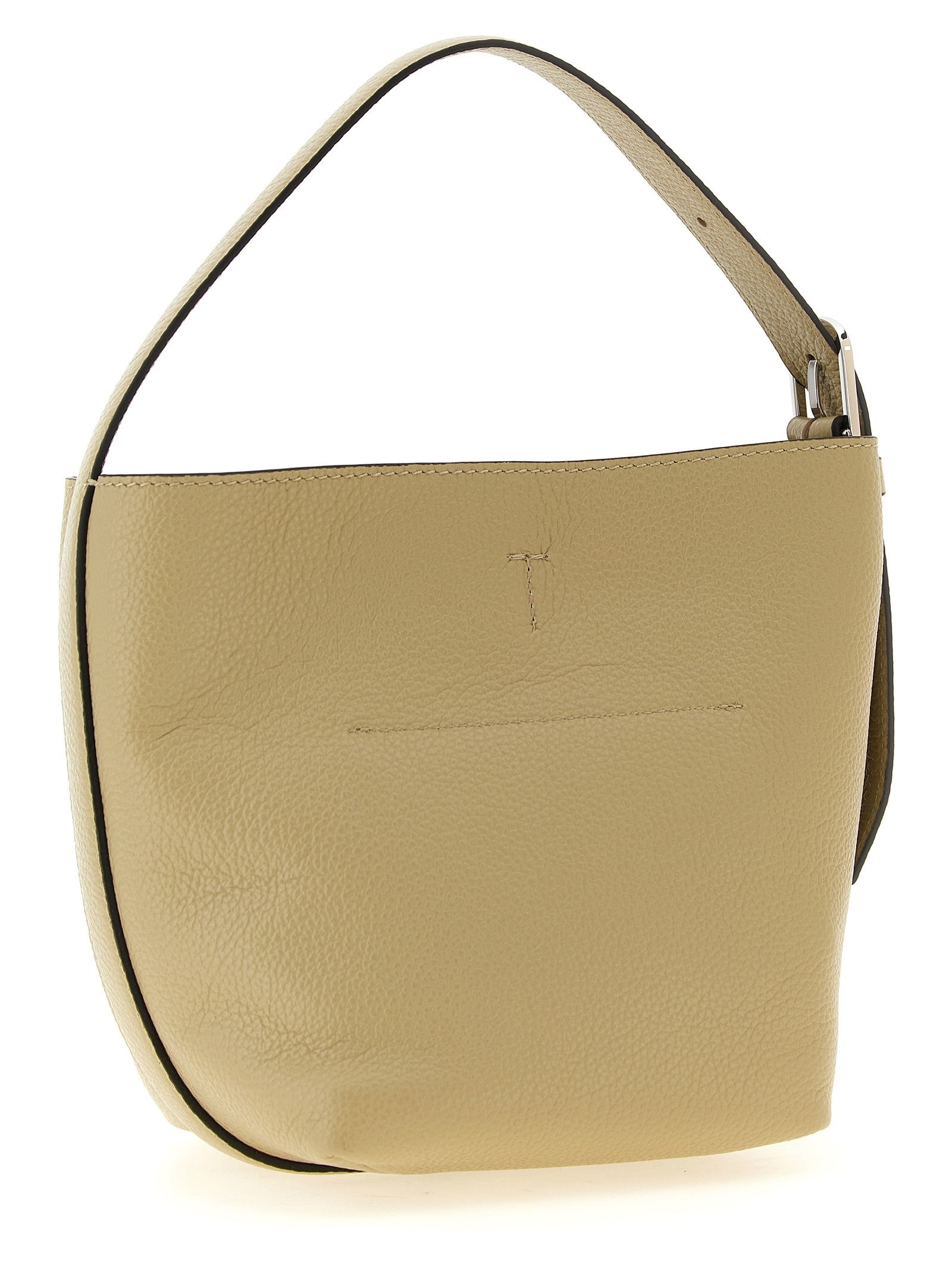 Toteme Small Belted Tote Handbag Beige