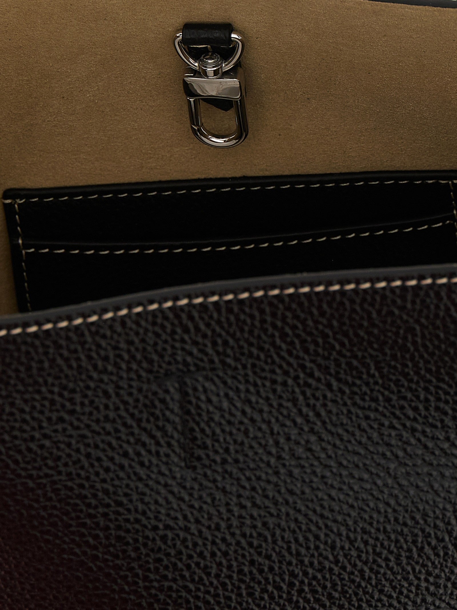 Toteme Small Belted Tote Handbag Black