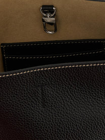 Toteme Small Belted Tote Handbag Black