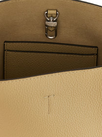 Toteme Small Belted Tote Handbag Beige