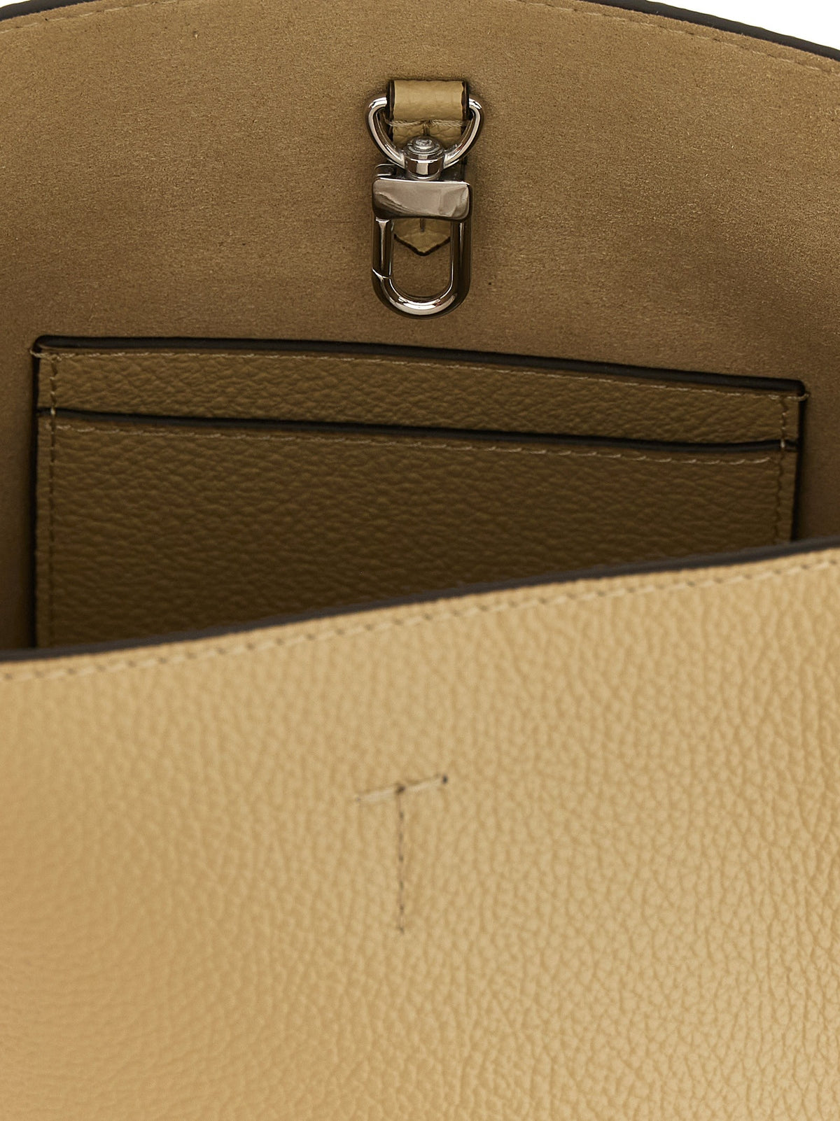 Toteme Women's Petite Belted Leather Handbag CASHEW, view 4