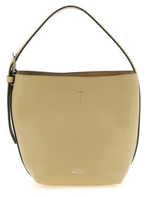 Toteme Small Belted Tote Handbag Beige