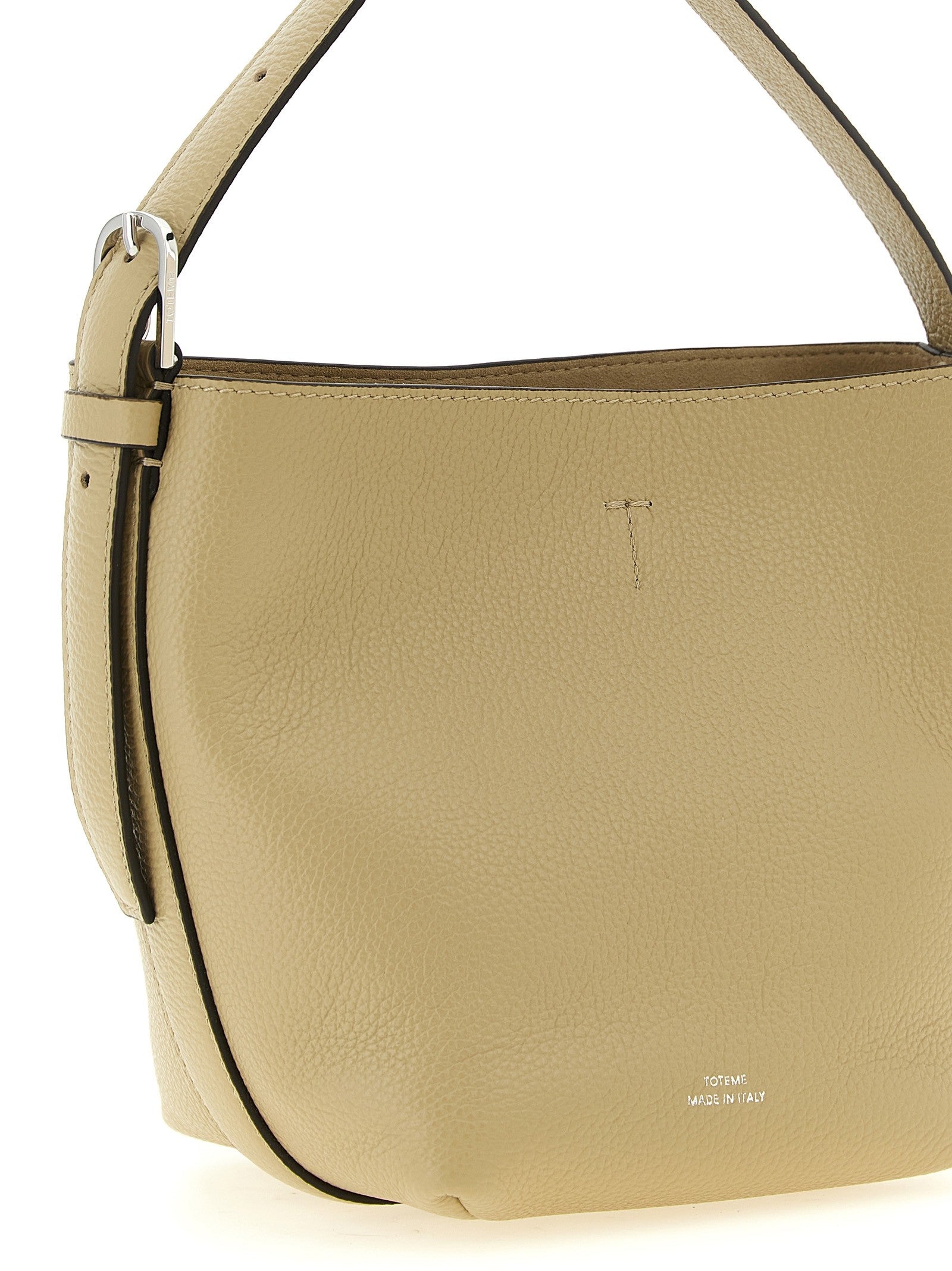 Toteme Small Belted Tote Handbag Beige