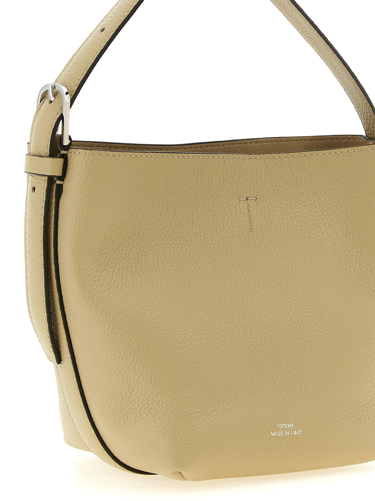 Toteme Women's Petite Belted Leather Handbag CASHEW, view 3
