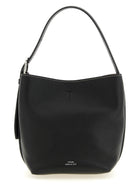 Toteme Small Belted Tote Handbag Black