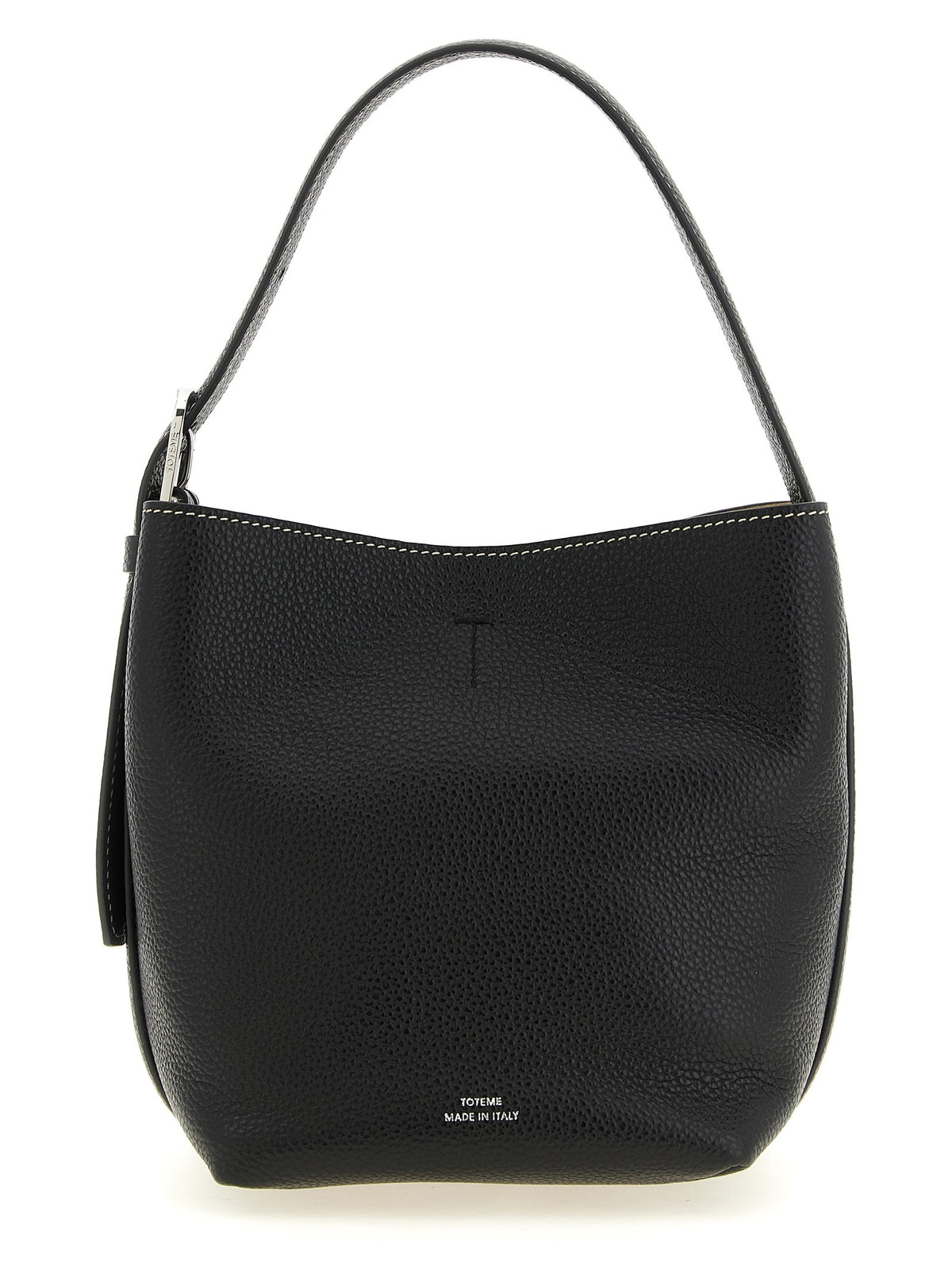 Toteme Small Belted Tote Handbag Black