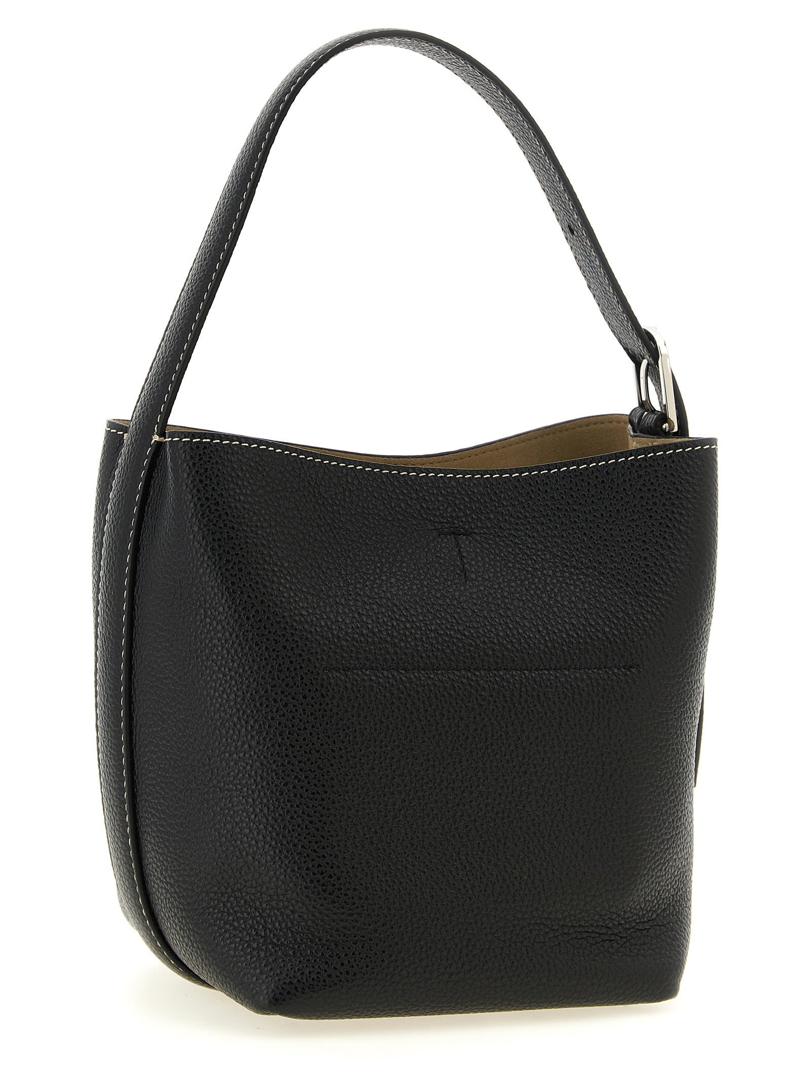 Toteme Small Belted Tote Handbag Black