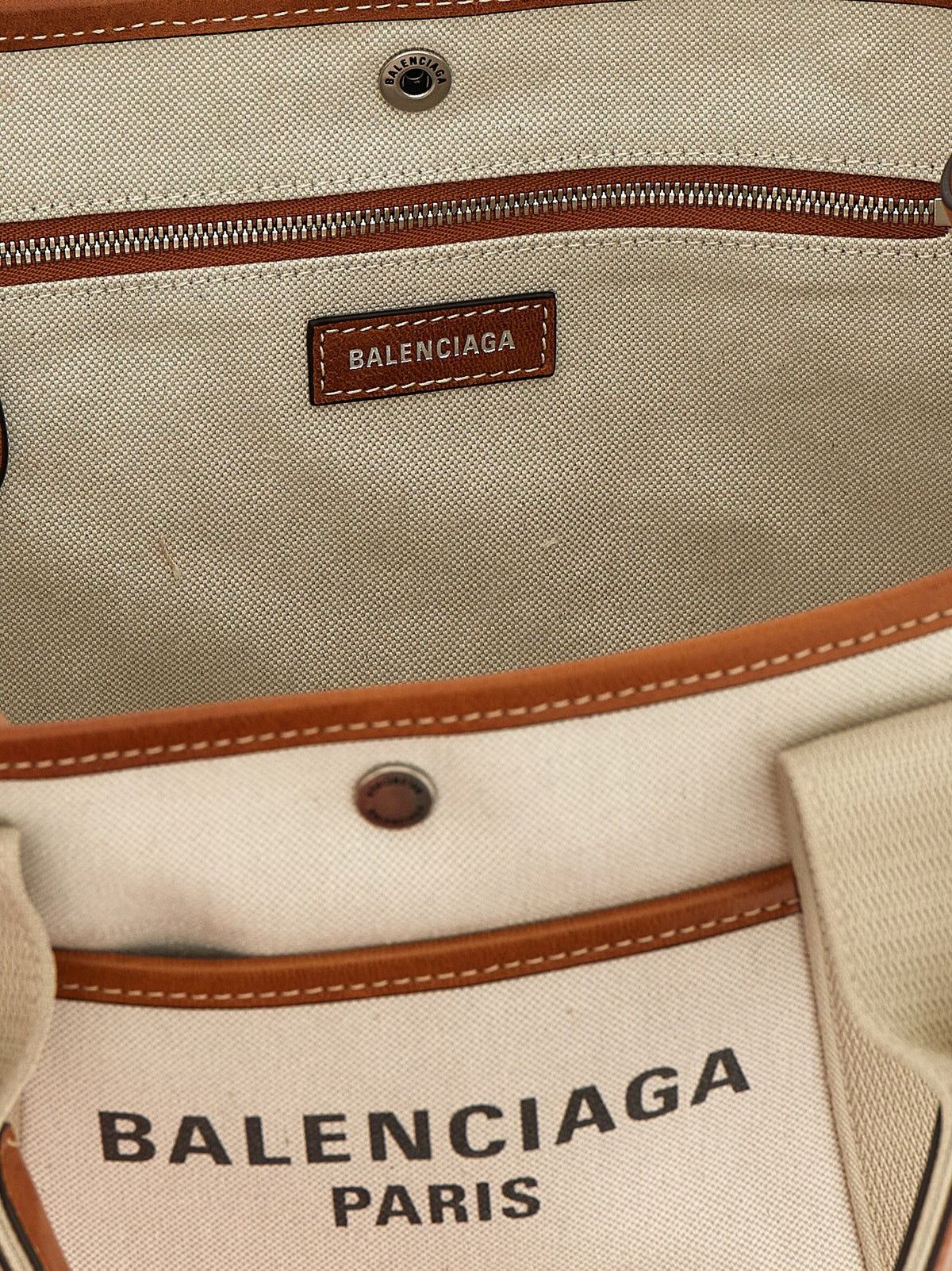 Balenciaga Small Biarritz Shopping Bag Beige, view 4