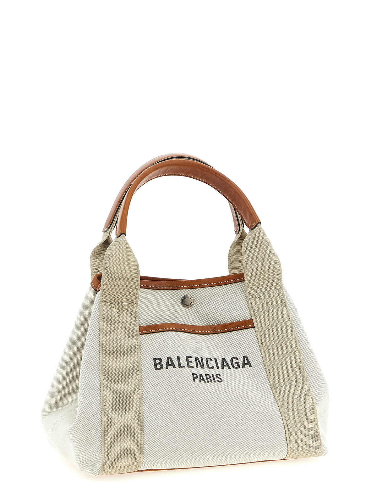 Balenciaga Small Biarritz Shopping Bag Beige, view 3