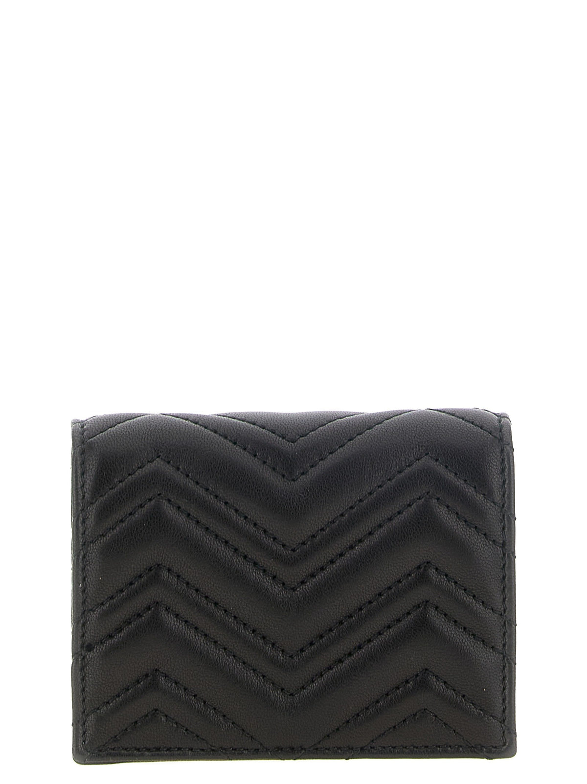 Gucci Small Black GG Marmont Wallet Black