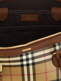 Burberry Small Check Shopping Bag Beige