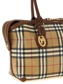 Burberry Small Check Shopping Bag Beige