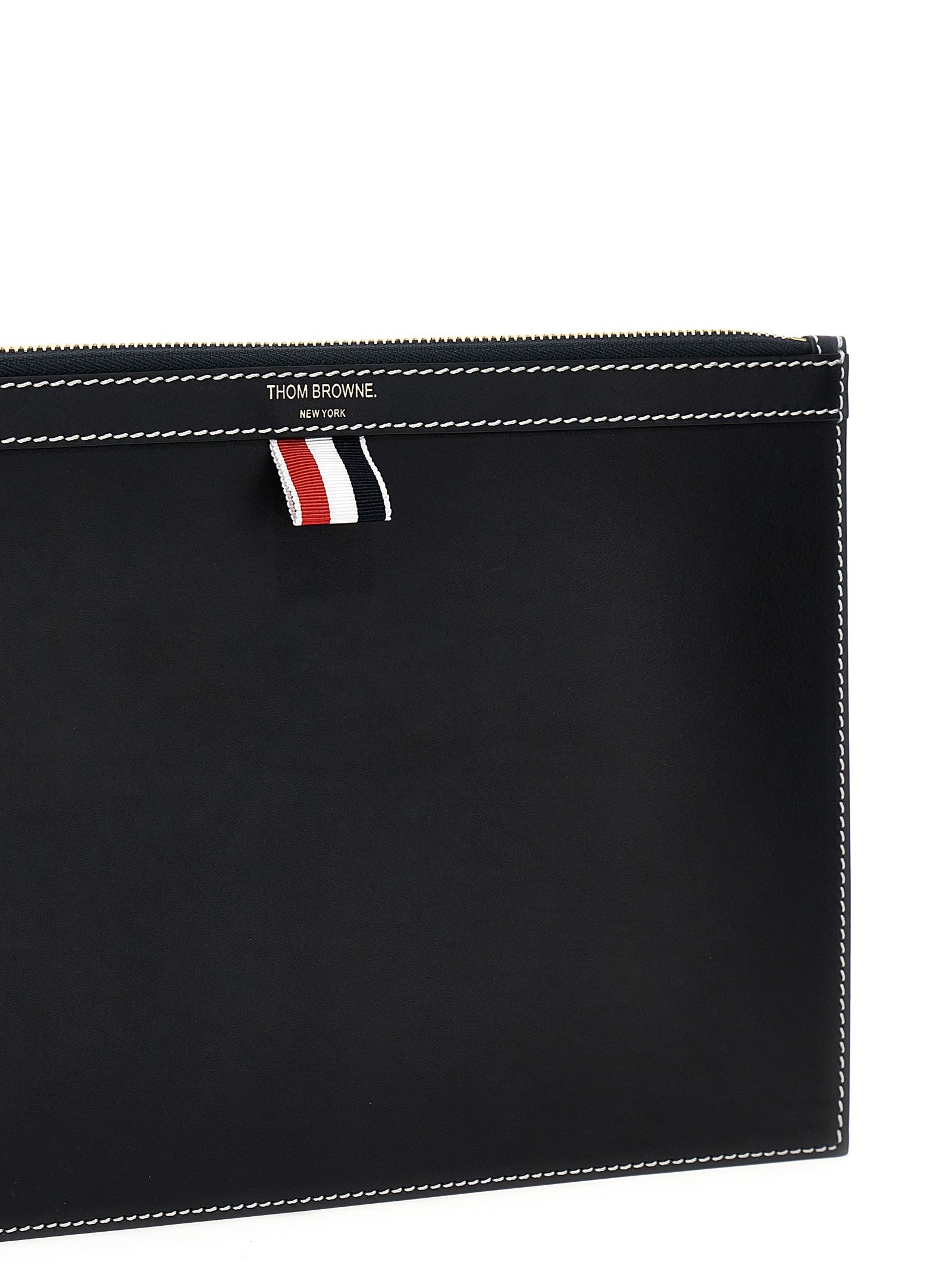 Thom Browne Small Document Pouch Blue