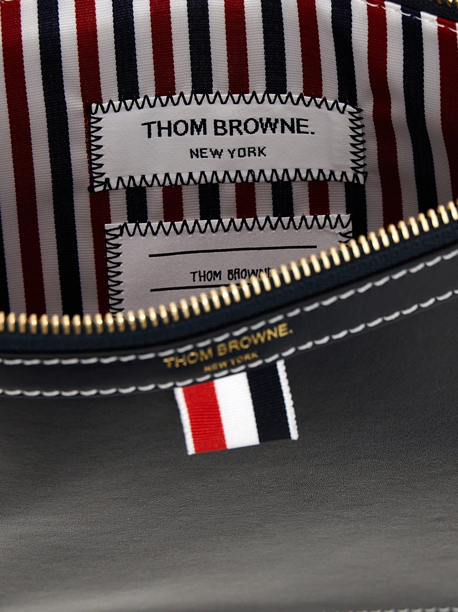 Thom Browne Small Document Pouch Blue