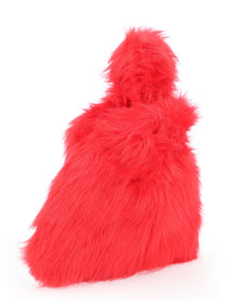 msgm Women's Small Fluffy Bag Red msgm