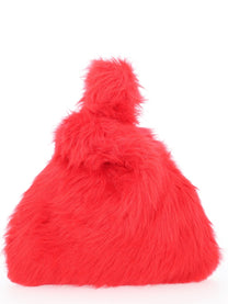 msgm Women's Small Fluffy Bag Red msgm