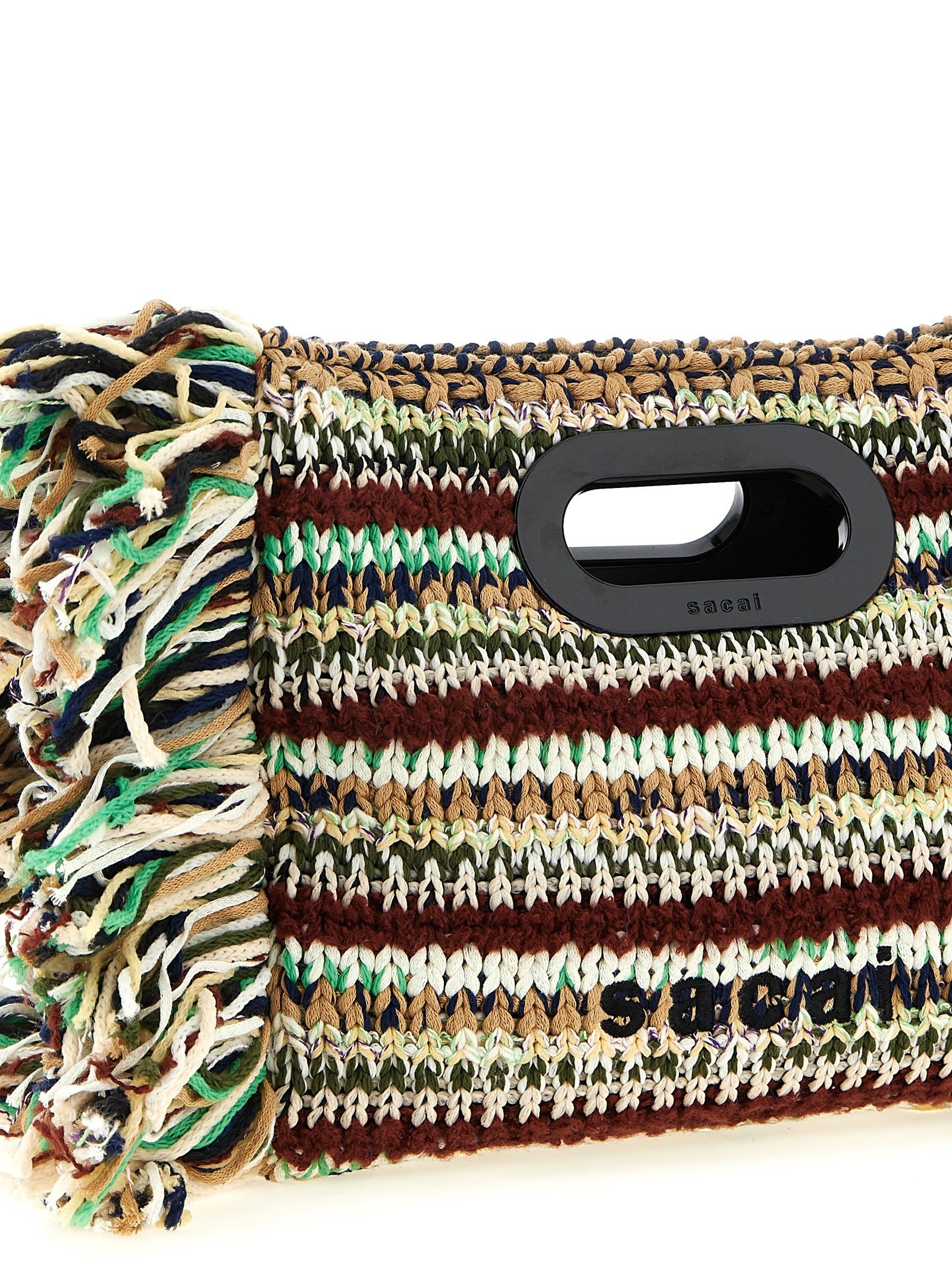 Sacai Small Fringe Shopping Bag Gold