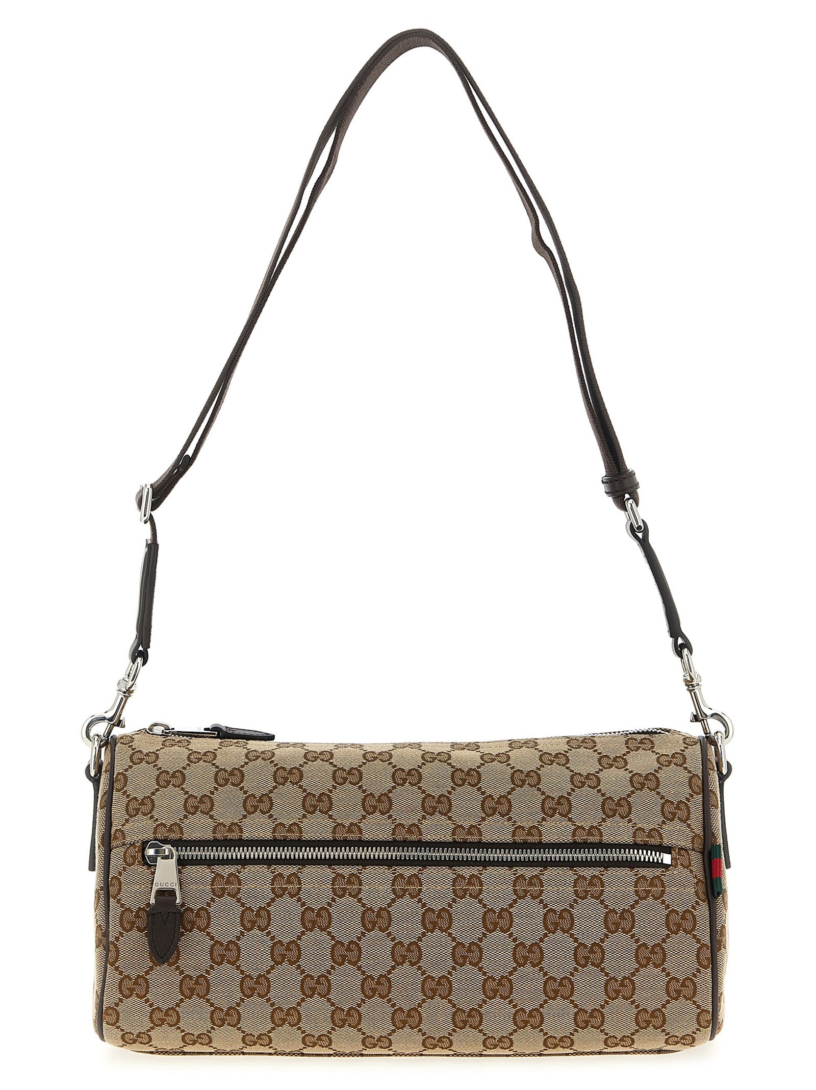 Gucci Small GG Cylindrical Shoulder Strap Beige