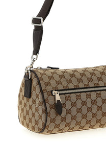 Gucci Small GG Cylindrical Shoulder Strap Beige