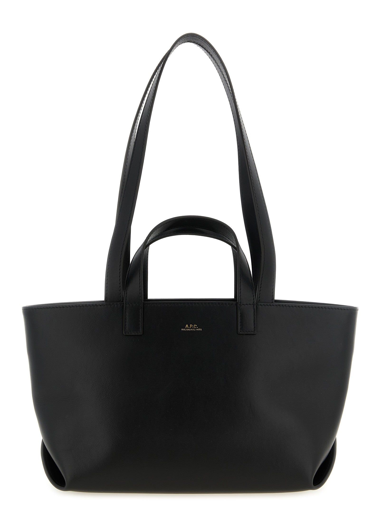 A.P.C Small Le Drummer Shopping Bag Black