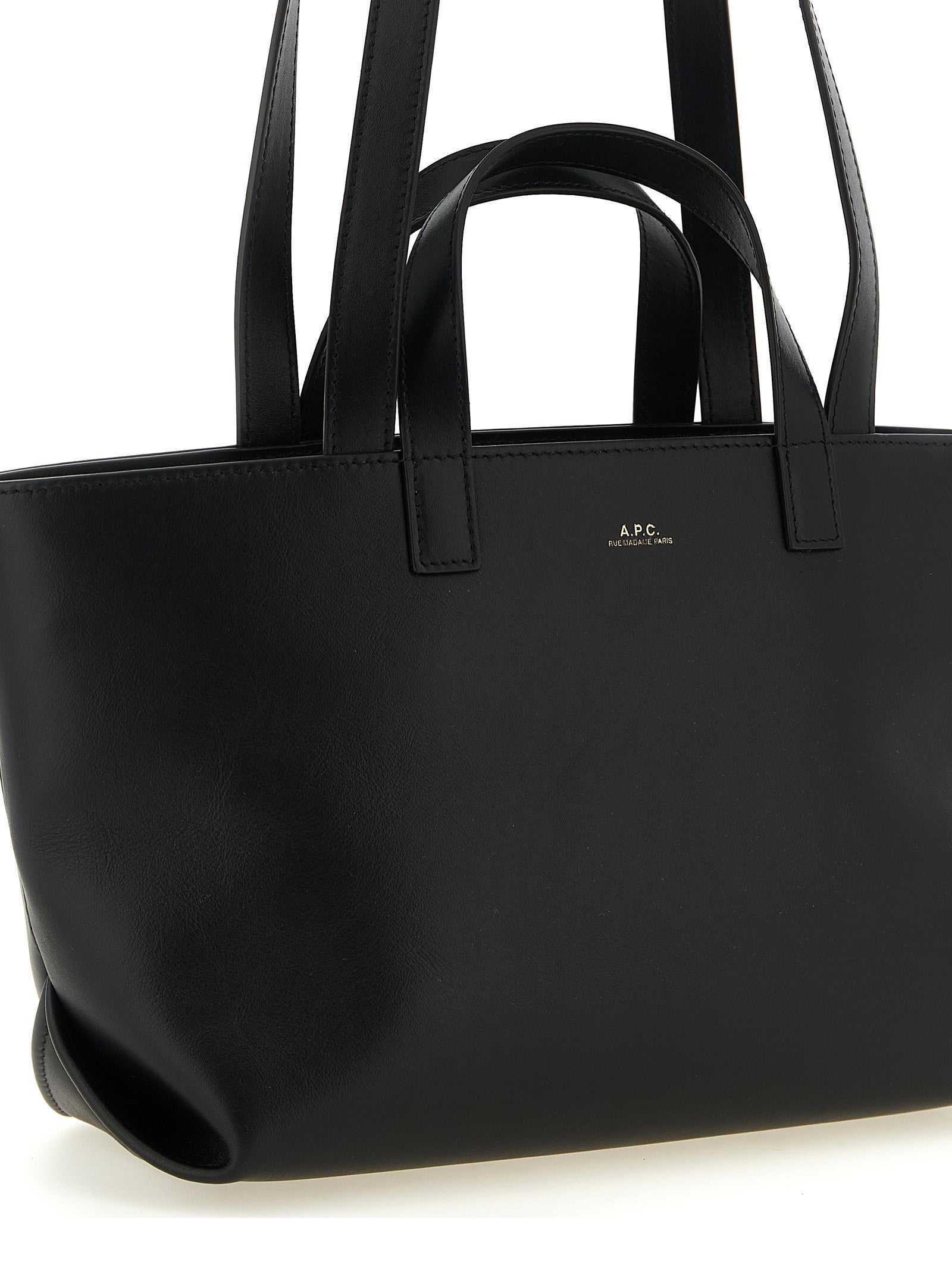 A.P.C Small Le Drummer Shopping Bag Black