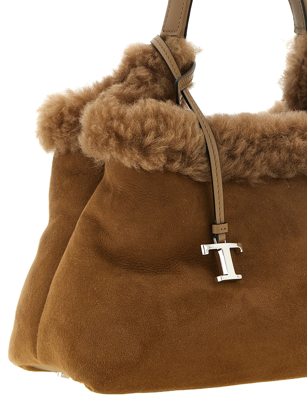 Tod's Small Leather Bucket Bag Brown