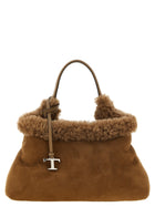 Tod's Small Leather Bucket Bag Brown