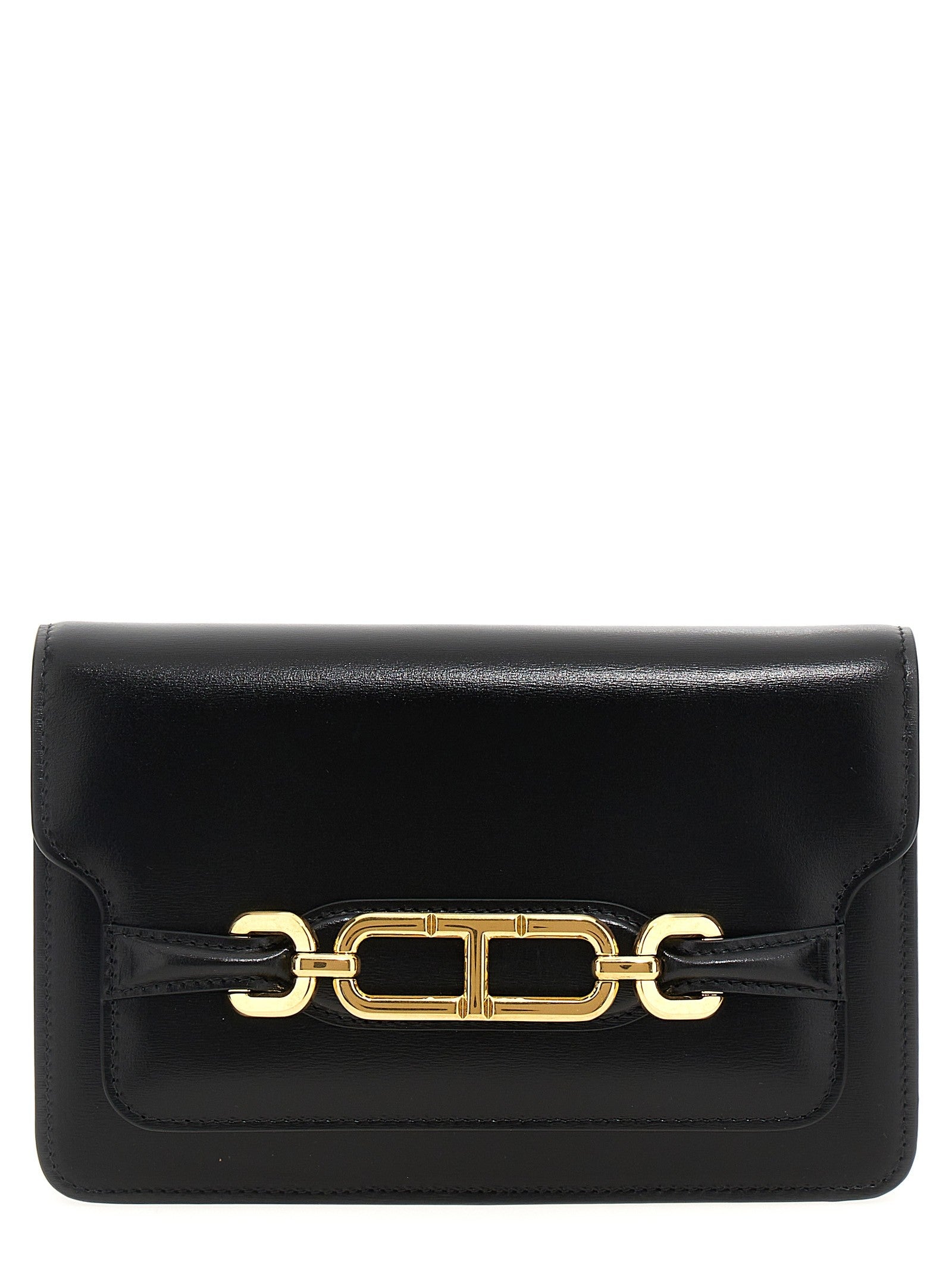 Tom Ford Small Leather Crossbody Bag Black