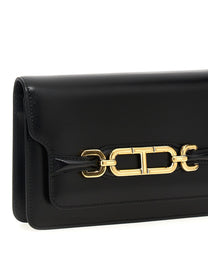 Tom Ford Small Leather Crossbody Bag Black