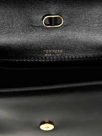 Tom Ford Small Leather Crossbody Bag Black