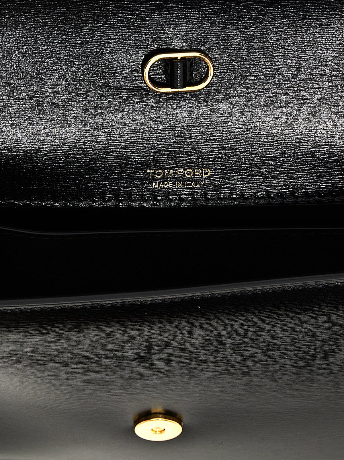 Tom Ford Small Leather Crossbody Bag Black, view 4