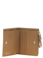 Miu Miu Small Leather Wallet Beige
