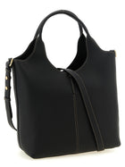 Tod's Small Metal Plate Shopping Bag Black, view 2