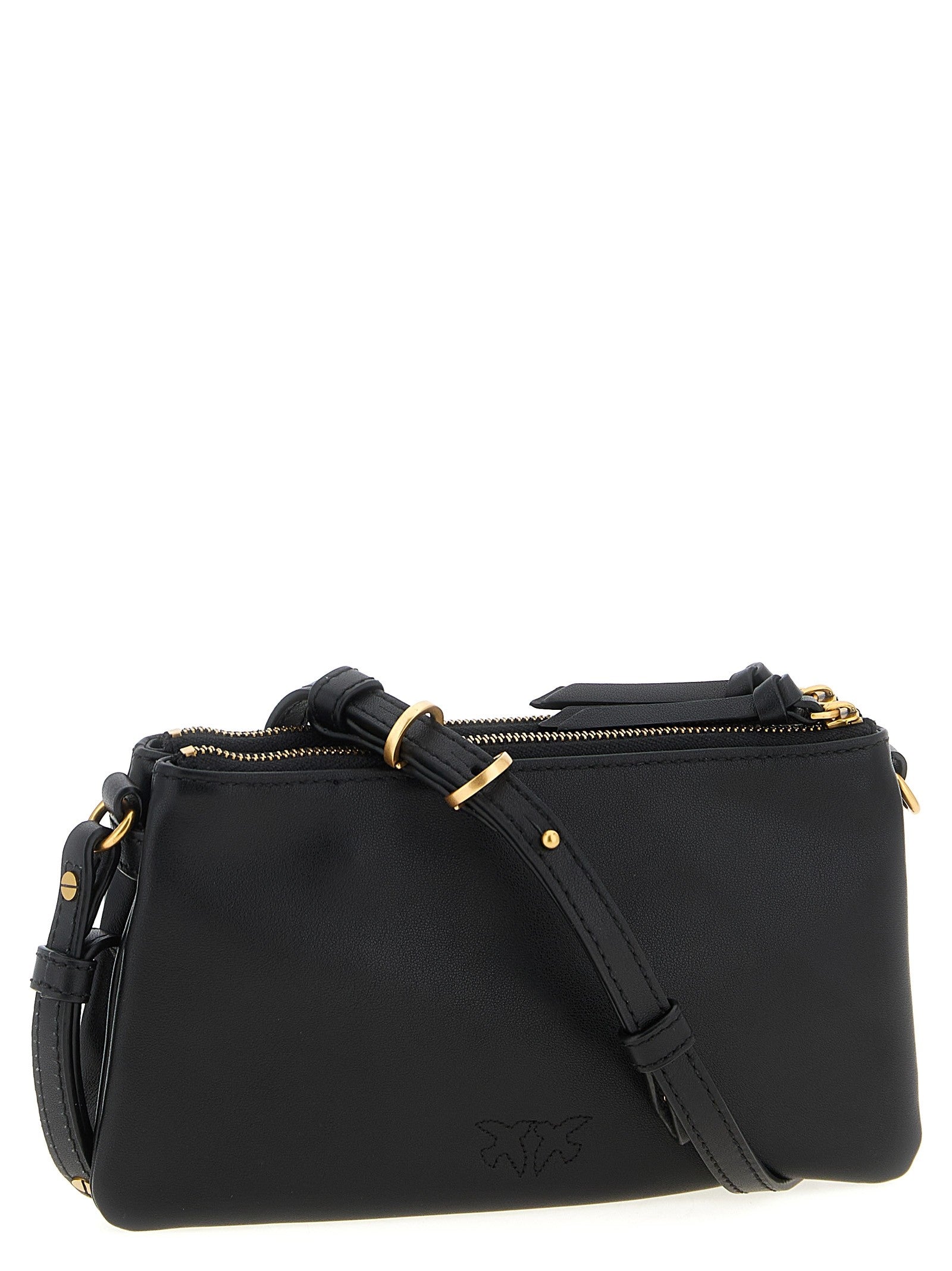 Pinko Small Mini Double Crossbody Bag Black
