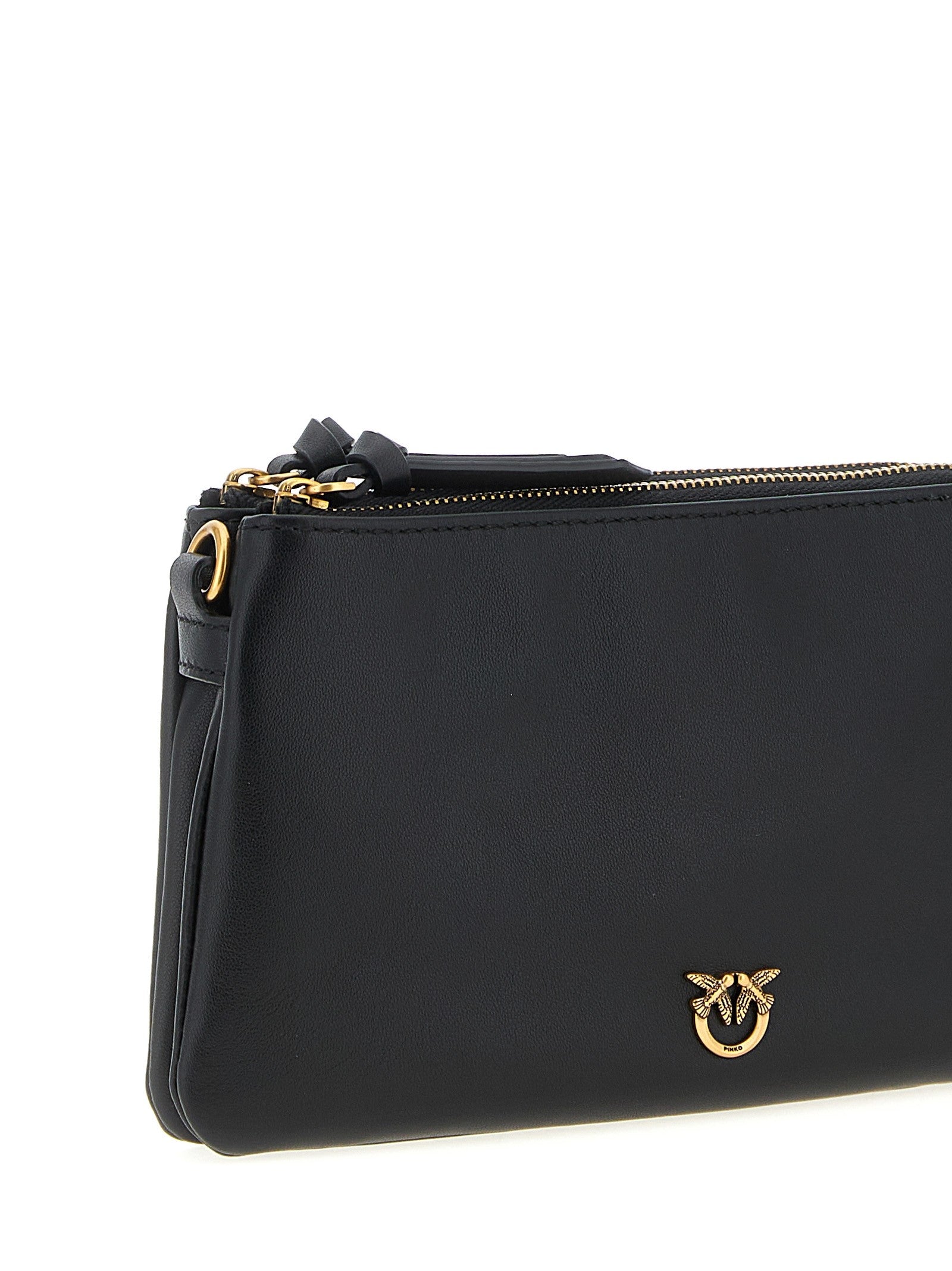 Pinko Small Mini Double Crossbody Bag Black