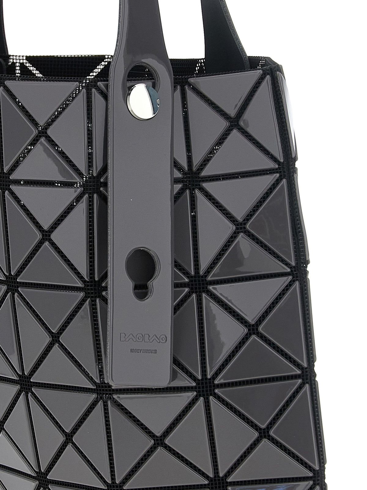 Bao Bao Issey Miyake Small Prism Gloss Shopping Bag Grey, view 3
