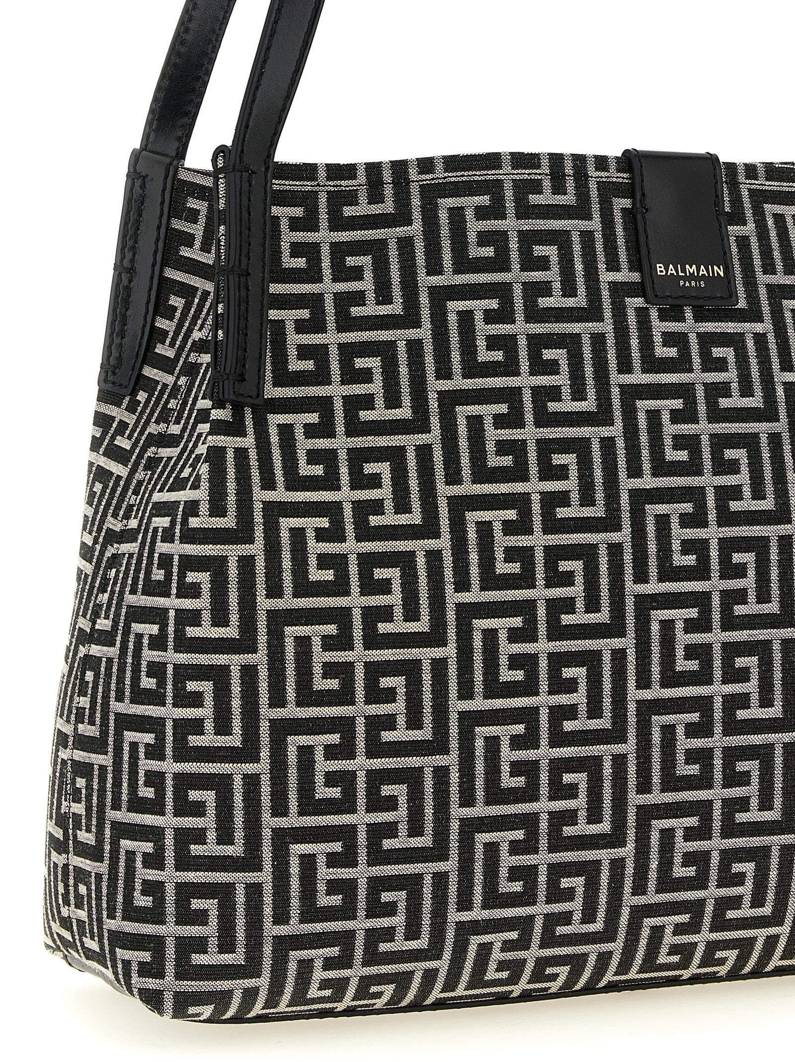 Balmain Small Release Shopping Bag White